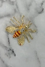 Brooch Bee A-2-21-9 red