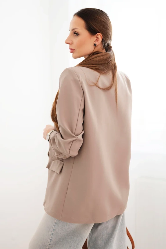 Elegante Blazer mit Revers fango