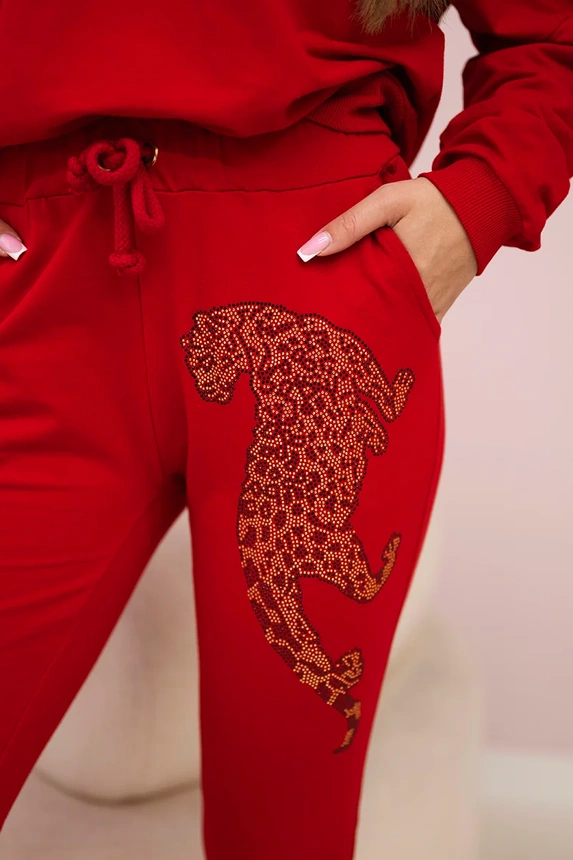 Zirkonová sada panther červená