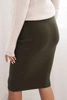 Women's skirt made of stretchy viscose fabric khaki