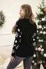 Christmas sweater with bear black