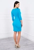 Dress fitted with a cut under the bust turquoise