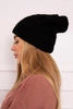 Cap with fleece Sylwia K244 black