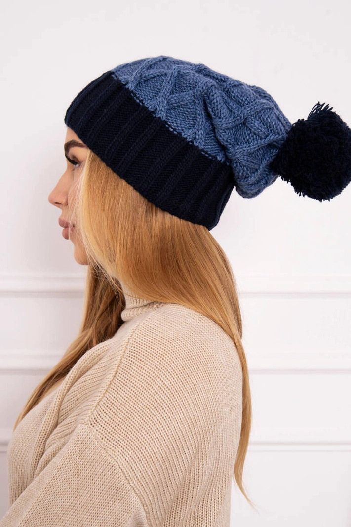 Milano Fleecemütze K203 denim+blau