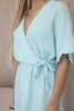 Muslin dress with waist mint