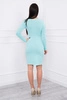 Dress fitted with a cut under the bust mint