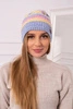 Cap with fleece Patrycja K254 pink + blue