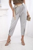 Summer Punto trousers with leg closure grey