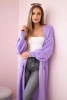 Sweater long cardigan light purple