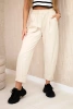 Summer Punto pants with pockets light beige