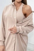 3-teiliges Set Bluse, Top und Leggings beige