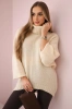 V-neck sweater ginger Ingwer beige