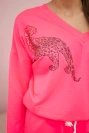 Zirkonová souprava panther set pink neon