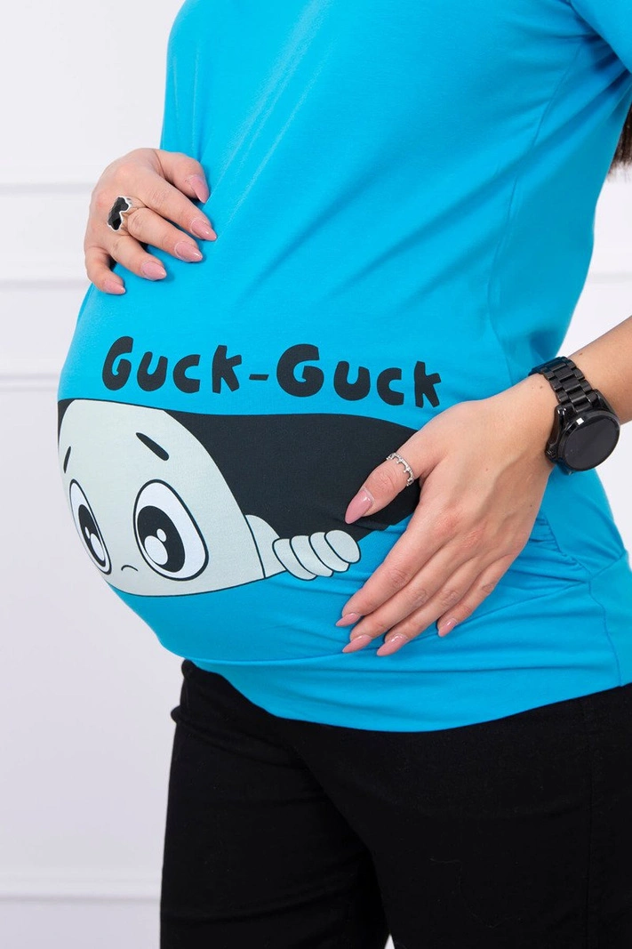 Maternity blouse Guck turquoise