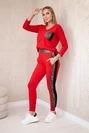 Set with panther motif red