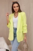 Blazer mit Revers elegant gelbes neon