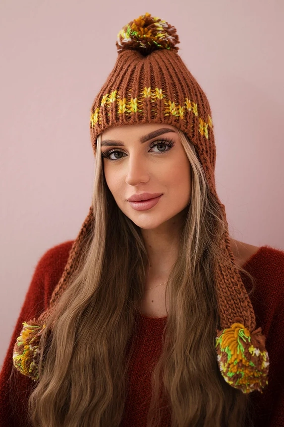 Dámská ušanka Nadia K321 camel