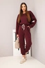 Set sweatshirt + pants dark burgundy butter