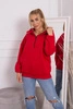 Sweatshirt mit Kapuze rot