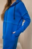 Insulated set with a long sweatshirt mauve blue