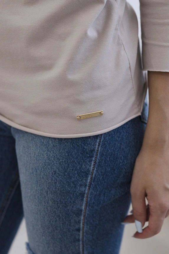 Bluse Casual dunkelbeige