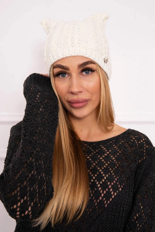 Cap with fleece Rabbid K237 ecru