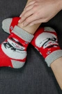 Kalėdinės unisex kojinės dėžutėje – 1 pora su Snieguoliu