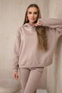 Insulated set with embroidery Los Angeles dark beige