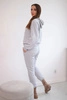 Graues Sweatshirt-Set mit Kapuze