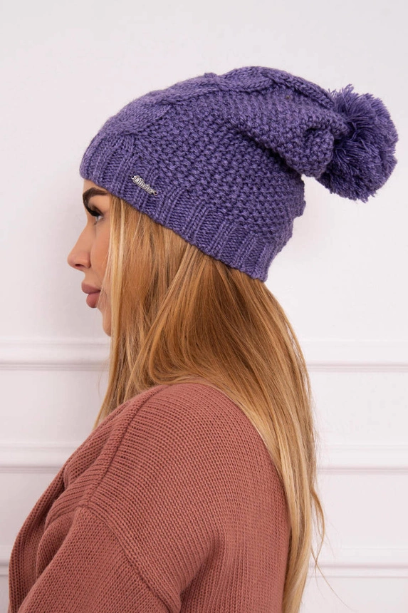 Cap with fleece Karolina K243 purple