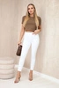 Jeans with a bow white 