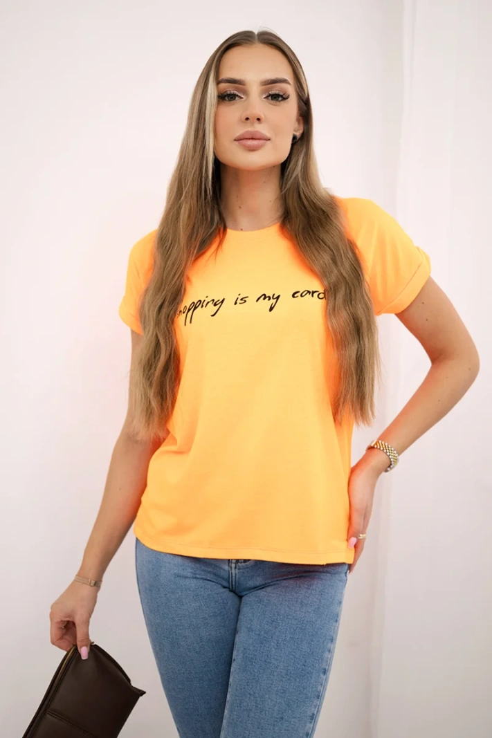 Blouse Shopping is my cardio orange neon