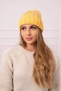 Moteriška kepurė Selena K384 mustard