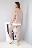 Ladies' set with a loose sweatshirt and sweatpants fango