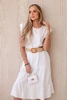 Dress with frills white