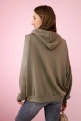 Hoodie made of Butter fabric khaki