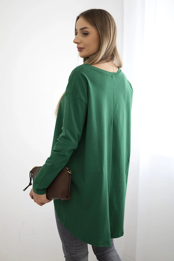 Women's blouse with eagle and Canyon inscription green