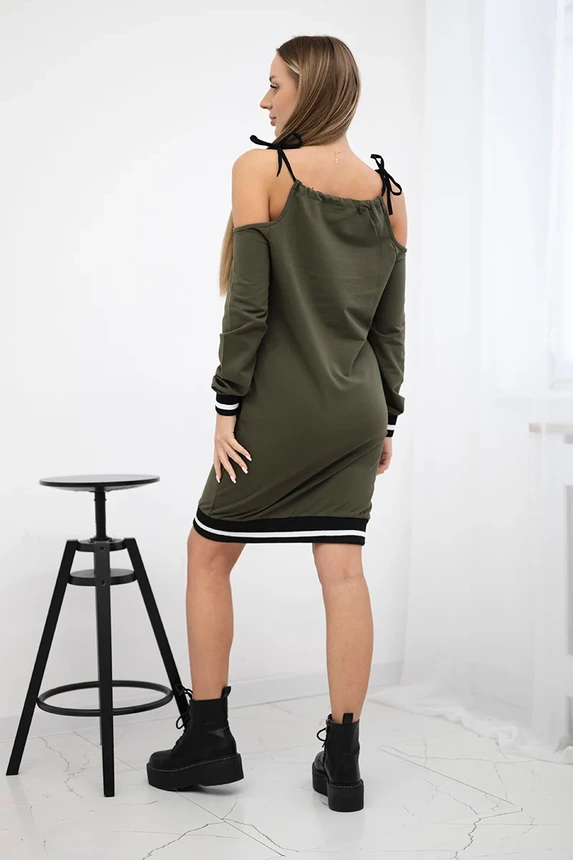 Kaki šaty Tres Chic