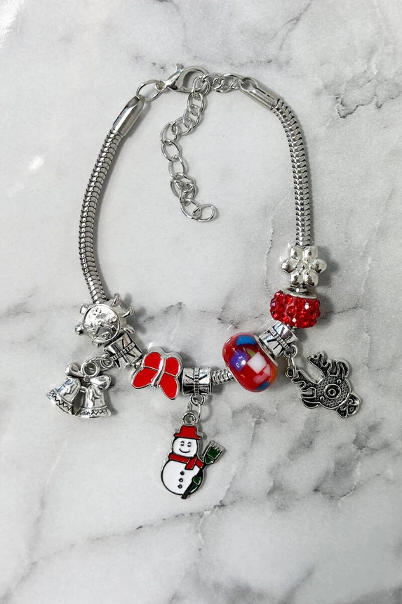 Christmas Bracelet SL433-29 Snowman Broom