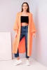 Lange Strickjacke neonorange