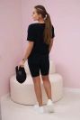 Set of top+leggings navy blue