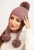 Women's earflap hat Emma K343 powder pink