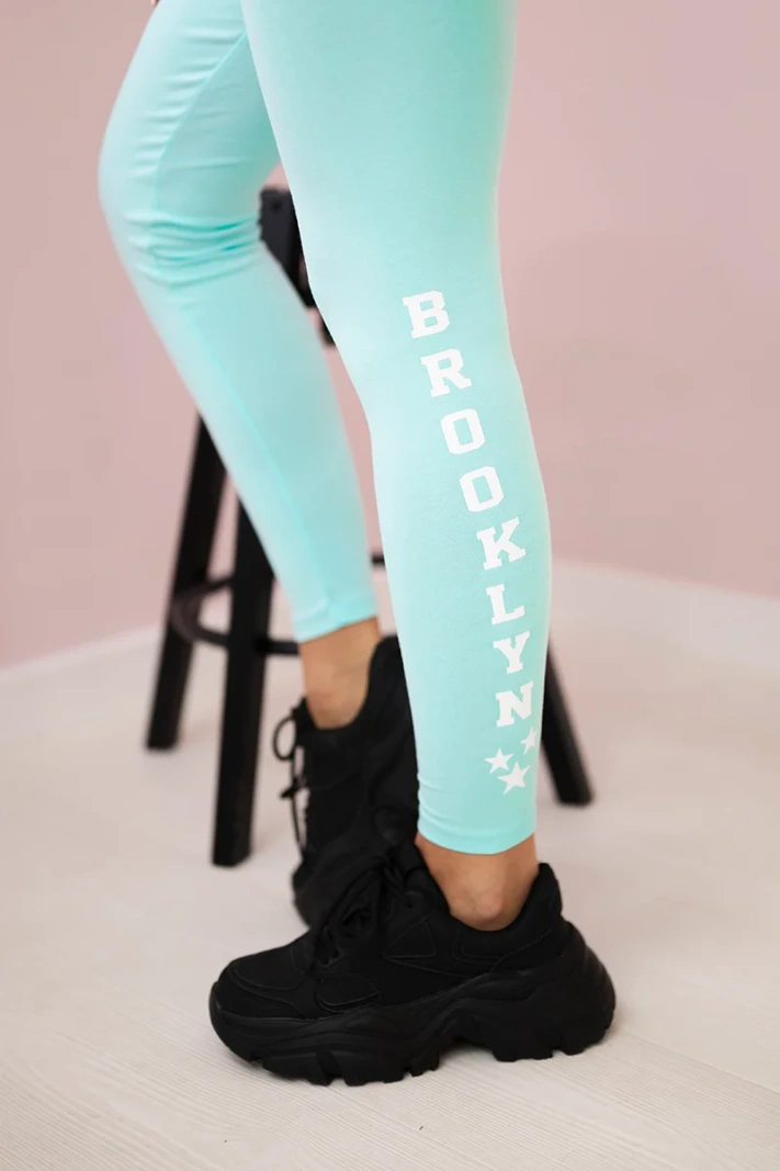 Legíny kalhoty Brooklyn mint