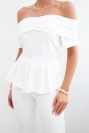 Damen-Baumwollset mit kurzärmligem Oberteil und Shorts gelb