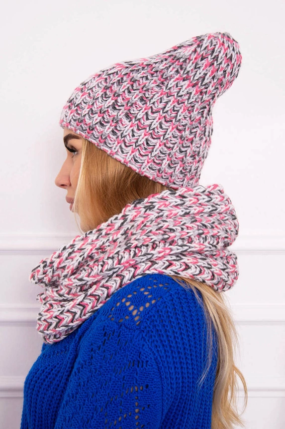 Dámská fleecová souprava Merry K202 pink+grey