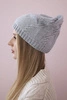 Women's cap Lorena K377 light grey