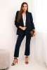Elegant jacket with lapels navy blue