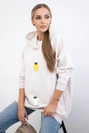 Isoliertes Sweatshirt mit Erdbeermotiv beige meliert