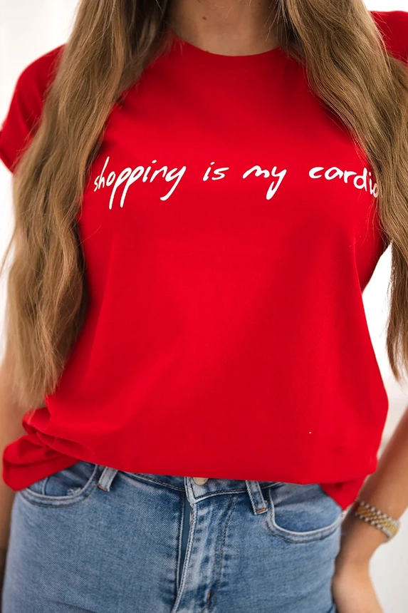 Blouse Shopping is my cardio red