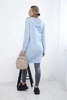 Kleid Sweatshirt mit Kapuze blau